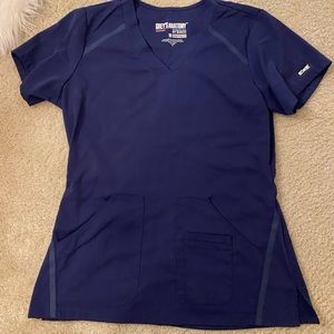 Navy Blue Greys Anatomy Top